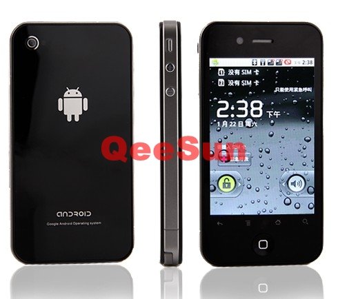 QEESUN 2011 H2000 4gs google android 2.2 smart phone unlocked gsm cell phone mobile phone cellular phone facebook twitter angry birds msn wifi tv gps ucweb opera email dual sim QEESUN -3.jpg
