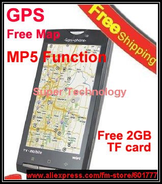 Free 2GB,free Map,MP5 function,3.8" Touch Screen mobile phone,GPS,wifi,TV,dual sim,Java,TV phone,wifi phone,gps mobile phone