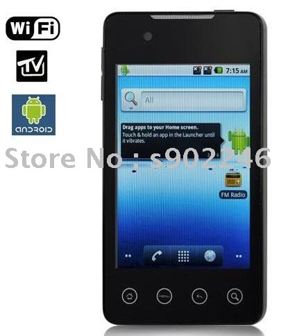 2011 new hotsale Free shipping A9000 Android 2.2 gps mobile phone 3.5" touch screen wifi TV