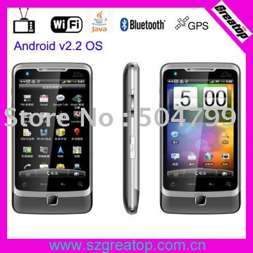 Free shipping Android gps tv wifi cell phone A5000 with 2GB