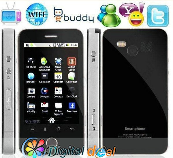Free Fast Shipping 3-7days 4G Style GPS WIFI TV A3000 Android 2.1 Mobile Cell Phone
