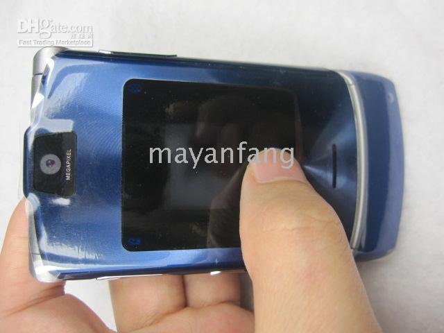 BLUE NEW Original unlocked GSM v3i mobile camera cell phone THE BEST V3I PHONE HOTSALE MANY COLORS