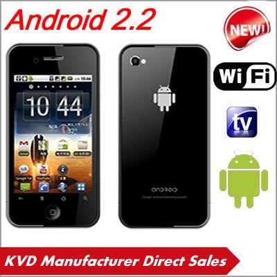 Freeshipping 3.5'' Capacitive screen Android 2.2 TV WIFI H2000 Android phone