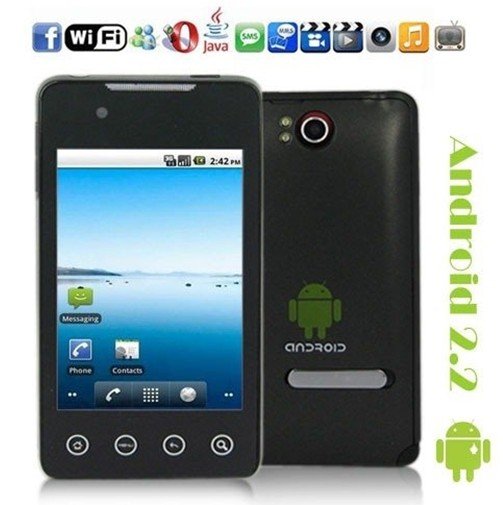Free shiping android 2.2 phone dual sim dual standby G9 , A9 TV WiFi GPS phone