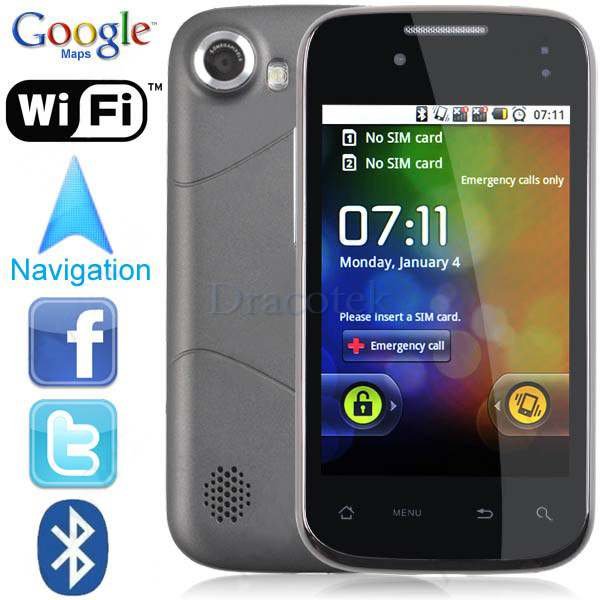 V9 Android 2.2 3.5" capacitive touch Unlocked Mobile Cell Phone WiFi GPS