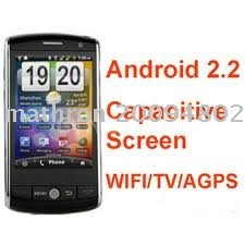 Gift Free Shipping 3.3"QVGA capacitance screen Android 2.2 With Wifi GPS TV Cell Phones Dual cards dual standby F602