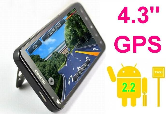 WIFI GPS Mobile Phone Unlock 4.3 Inch Large Touch Screen Android 2.2 Smartphone Dual SIM Facebook Bluetooth Free Shipping A2000