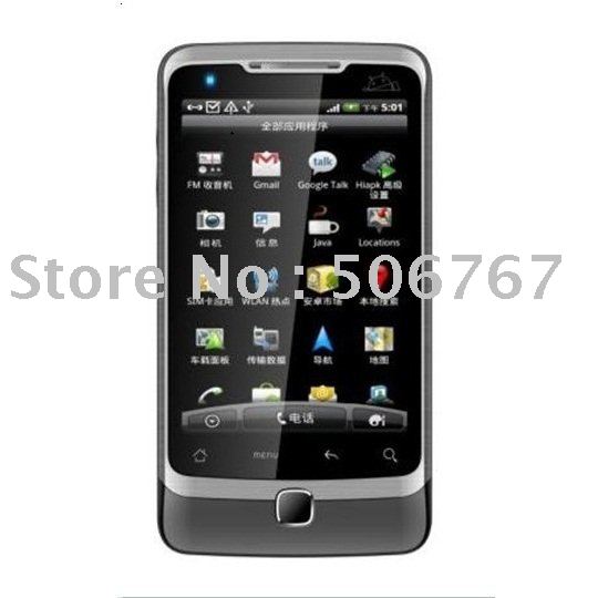 Tar A5000 + Android 2.2,MTK6516 460MHz+280MHz,3.5inch touch,GPS,Dual sim card TV phone,Gravity inducer