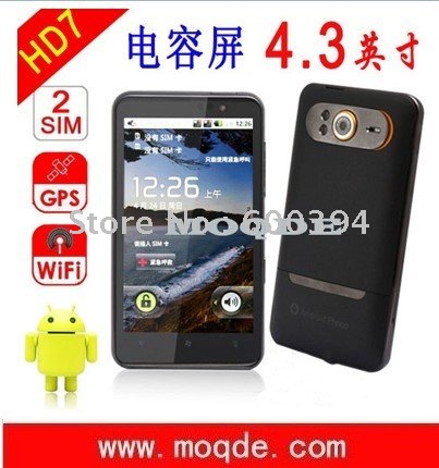 Dropshipping 4.3 inch big screen H7000 Android Phone support GPS wifi bluetooth camera free shipping
