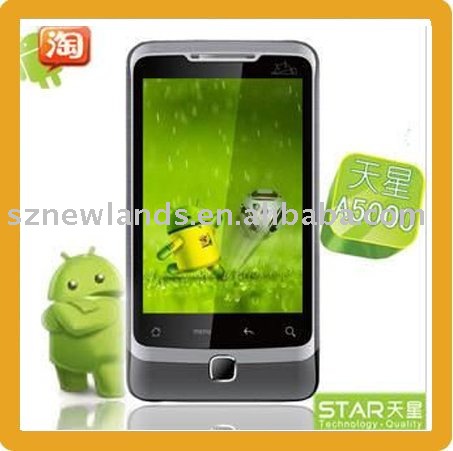 Facebook Android 2.2 A5000 Quad Band WIFI TV GPS Dual Sim Mobile Phone 3.5 inch Touch Screen Paypal Accept