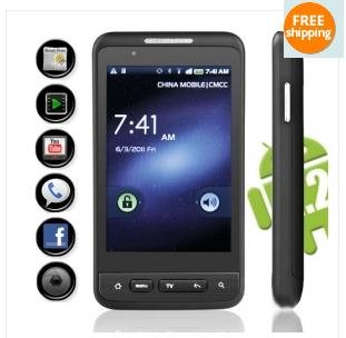 2011 capacitive screen 3G android 2.2 cell mobile phone F9191,free dhl shipping