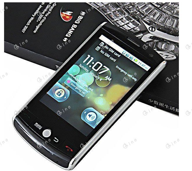 Android 2.2 cell phone F602 GPS WIFI TV 3.2" Capacitive Touch screen quadband Dual sim card
