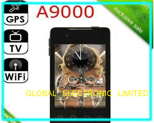 Brand new Google Android 2.2 OS TV WiFi GPS Smart Cell Phone A9000 mobile phone