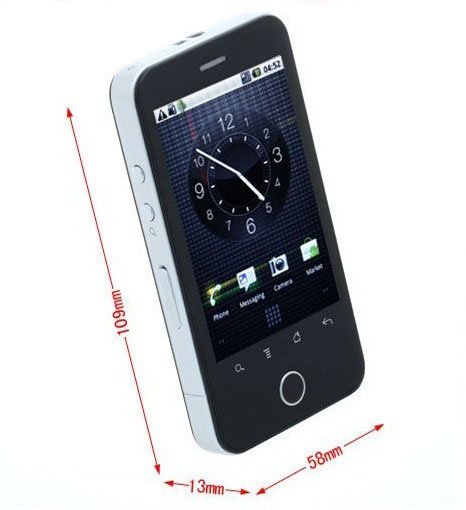 Black Support TV Built In GPS WIFI High-speed Android Cell Phones
