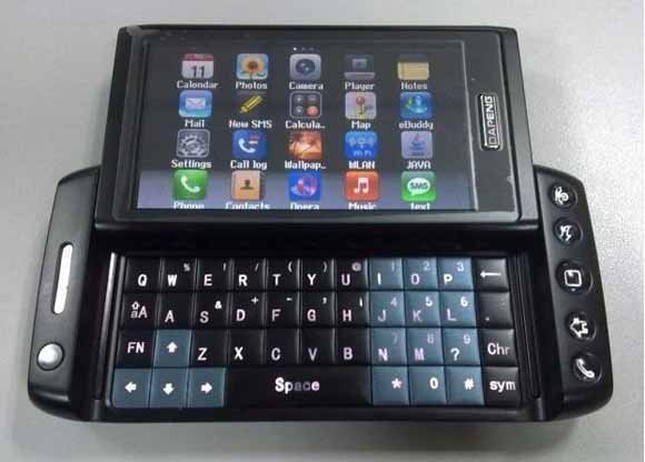 Unlock T5000 3.6 Inch QWERT handwritting Dual sim card Android Cell Phones