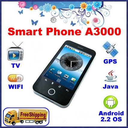Hot sale plate rolls A3000 Smart Phone dual Cards touchpad Touch Screen