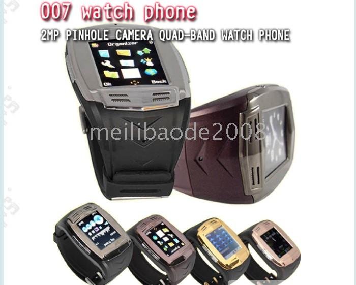 Fashion Pinhole Camera Quad Band Watch Mobile Phone