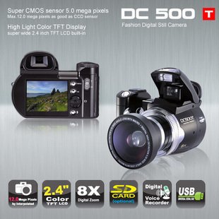 4X Digital 2.4 Inch TFT LCD Digital Cameras With MP3/MP4 Player