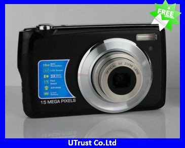 Latest DC 15.0MP TFT LCD 4X Digital Zoom 3X Optical Zoom Camera