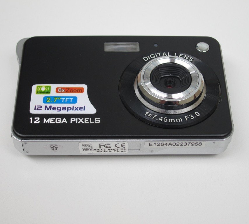 12 MP Pixel 2.7 Inch TFT LCD 8 X Digital Zoom Ultra Thin Digital Camera