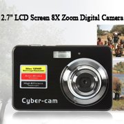 2.7" Screen Digital Camera with 12.0 Mega Pixel 8X Zoom Black