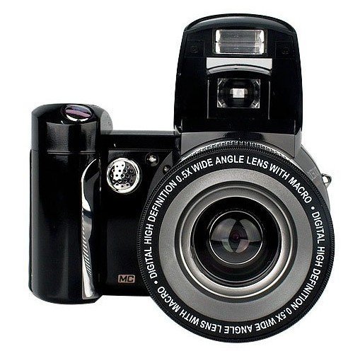 New 2.4" Ltps TFT LCD 0.5x Wide Angle Lens Digital Camera