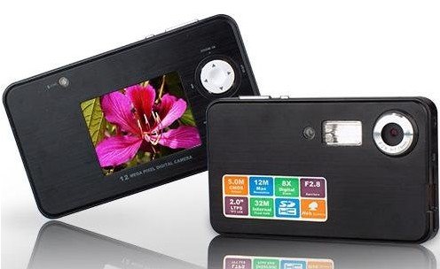 Fashion New12MP 8X Zoom Ultra Slim Underwater Waterproof Digital Camera
