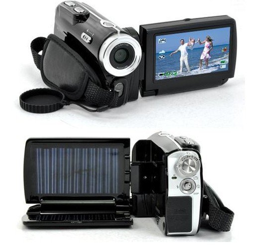 Dual Solar Charging 12MP Camcorder Video Camera