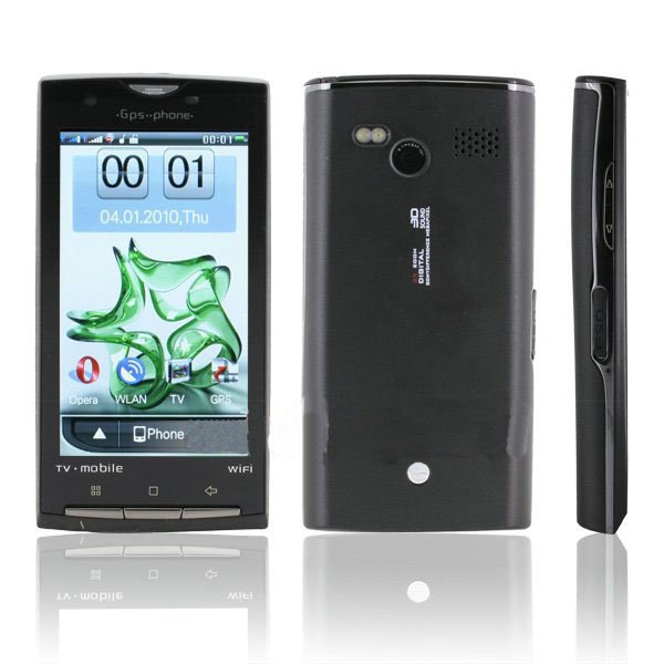 Touch Screen Dual Sim Standby Quad-band 8GB FM JAVA WiFi TV Bluetooth Cell Phone