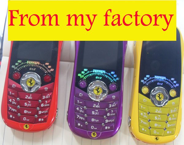 Unlocked Car Shape Dual Band Dual Sim 176*220 PX Luxury Mobile Phone