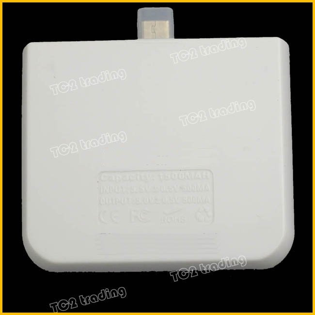 1500 mAh Portable External Backup Micro USB Battery Charger For Blackberry