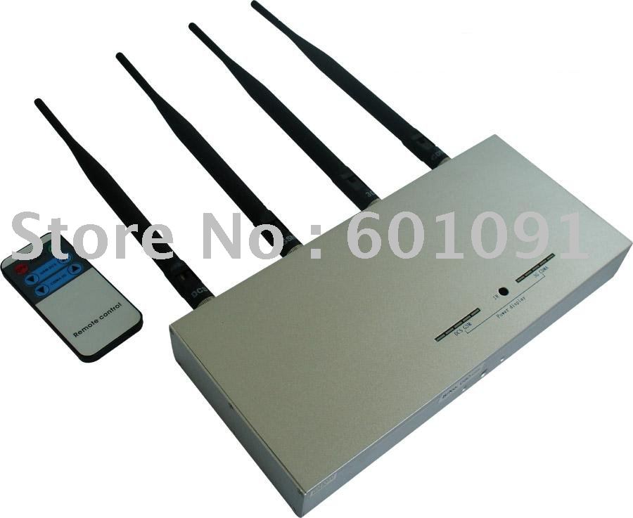 Hot seller High quality Desktop mobile phone jammer SJ-101E with remote