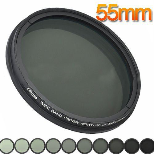 Fader ND Adjustable Multi-Coated Lens 55mm Camera Filters