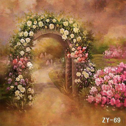 Hand-painted Over-lock Muslin Background
