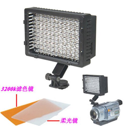 Black 126 LED Video Light for DV Camcorder Lighting