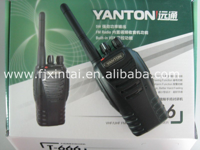YANTON Two way radio <400-470MHZ,5W power,FM radio>with approval