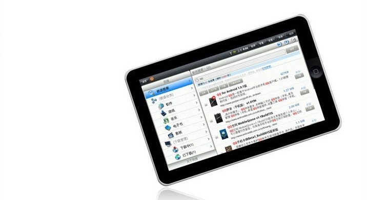 10.2 Inch TFT Screen 1024X600 Android2.2 1GMHz GPS Navigation Laptops