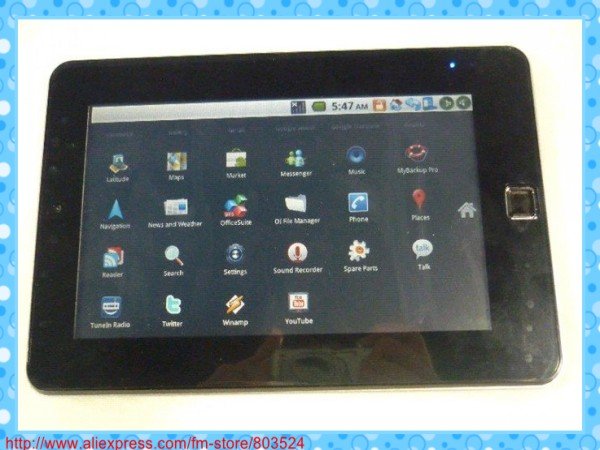 7 Inch TFT LCD 256MB Built-in Camera Laptops
