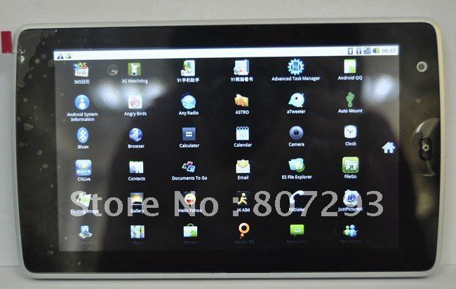 7 Inch TFT XGA Multi-Touch Screen 3G Google Android 2.2 Netbook