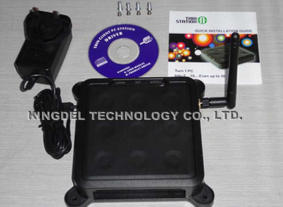 Thin Client PC Station Terminal with 3 USB Wifi Microphone Touch Screen
