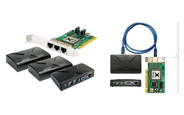 Ncomputing X300 Computer Share PC Station With 1 PCI Card 3 User Terminals