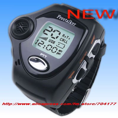Free ship--2pcs/lot, Outdoor necessary, Couple/lover Free talker, Handheld Mini Walkie, Talkie Watch wrist watch, free talker