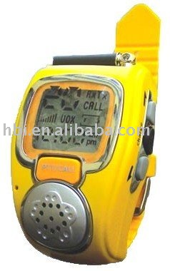Backlit Digital Watch Interphone + VOX Operation - Yellow Color - Single