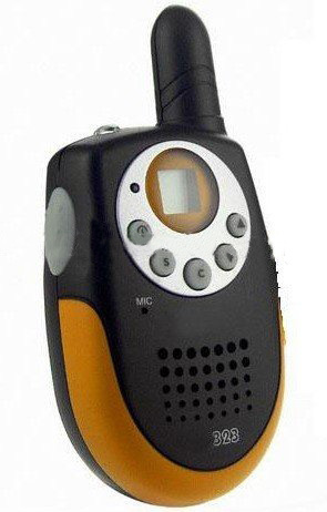 AAA Batteries 1~2 Km Range Single Mini Handheld Walkie Talkie