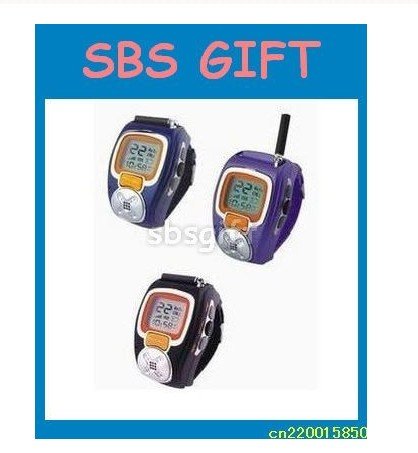 Built-in Microphone 1.5mile Talk Range 22 Storage Channel Wrist Watch Walkie-talkie