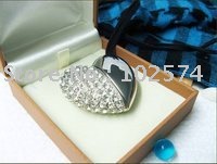 Silver Color Heart Diamond USB Flash Drive Emily 4G
