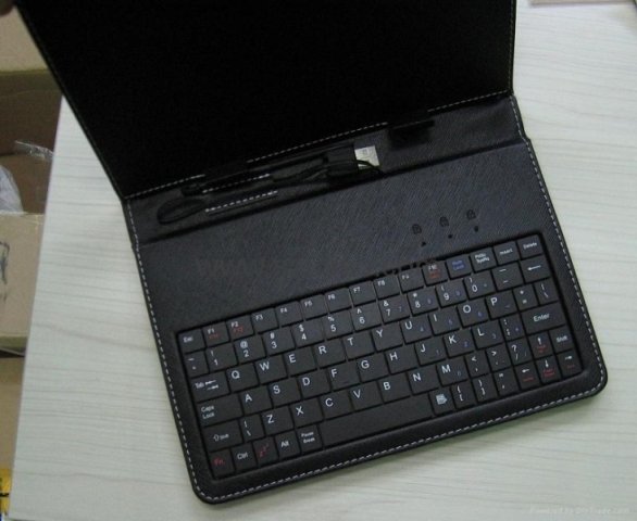 Black Leather case Computer Keyboard