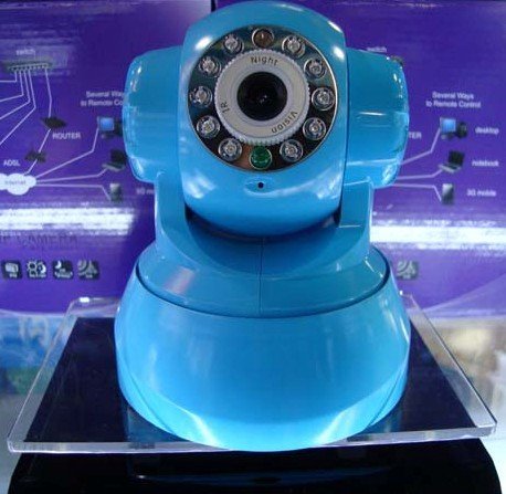 Wireless IR IP Camera 4 Mega Blue Webcam