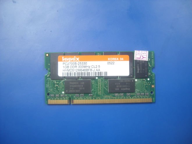 HY RAM DDR 1G PC2700 333MHz Laptop Memory