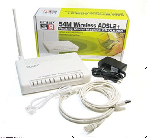 EDUP EP-DL520G WiFi 54Mbps Wireless USB ADSL2 Router